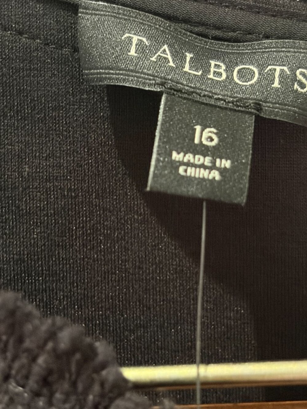 Talbots Black Lace Overlay Sheath Dress Size 16 - Picture 6 of 13